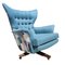Mid-Century Model 6250 Blofeld Lounge Chair with Cushion & Ottoman from G-Plan, Set of 3, Image 4