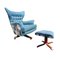 Mid-Century Model 6250 Blofeld Lounge Chair with Cushion & Ottoman from G-Plan, Set of 3 1