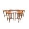 Stylish Nest of Tables by Poul Hundevad for New Home, Set of 5 1