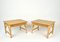 Bamboo, Rattan and Wood Coffee Tables, Italy, 1980s, Set of 2 3