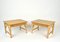 Tavolini da caffè in bambù, vimini e legno, Italia, anni '80, set di 2, Immagine 3