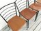Mid-Century Ladderax Esszimmerstühle aus Stahl & Leder von Robert Heal, 4er Set 9
