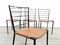 Mid-Century Steel and Leather Ladderax Dining Chairs by Robert Heal, Set of 4 5