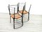 Sedie da pranzo Ladderax Mid-Century in acciaio e pelle di Robert Heal, set di 4, Immagine 11