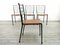 Mid-Century Steel and Leather Ladderax Dining Chairs by Robert Heal, Set of 4, Image 3