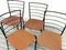 Mid-Century Steel and Leather Ladderax Dining Chairs by Robert Heal, Set of 4 2