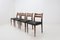 Vintage Teak & Leather Chairs, 1960s, Set of 4 2