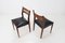 Vintage Teak & Leather Chairs, 1960s, Set of 4, Image 5