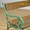 Cast Iron and Pine Garden Bench, 1940s 6