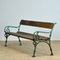 Cast Iron and Pine Garden Bench, 1940s 1