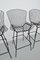 Bar Stools in Black by Harry Bertoia for Knoll, Set of 3 3