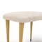 Pouf in velluto con gambe in legno, anni '50, set di 2, Immagine 9