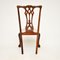 Antique Dining Chairs in the Style of Chippendale, Set of 4, Image 10