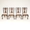 Chaises de Salle à Manger Antiques Style Chippendale, Set de 4 1