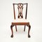 Antique Dining Chairs in the Style of Chippendale, Set of 4, Image 7