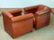 Club chair moderne in pelle color cognac di Klaus Wettergren, anni '80, set di 2, Immagine 2