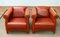 Modern Cognac Leather Club Chairs by Klaus Wettergren, 1980s, Set of 2 3