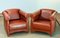 Modern Cognac Leather Club Chairs by Klaus Wettergren, 1980s, Set of 2 1