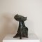 Stylized Cat Sculpture in Polychrome Ceramic from San Polo Venice 5