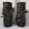 Japanese Vases in Bronze with Stamp, Set of 2 1