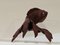 Antique Japanese Koi Carp Fish in Carved Wood 4