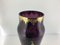 Art Nouveau Purple Vase with Enameled Floral Decor 7