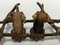Wiener Jagdhunde Stifthalter aus Bronze und Polychromie 11