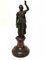 Antique Neoclassical Woman Figure in Bronze on Marble Base, Image 1