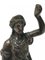Antike neoklassizistische Frauenfigur aus Bronze auf Marmorsockel 9