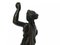Antike neoklassizistische Frauenfigur aus Bronze auf Marmorsockel 10