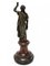 Figurine de Femme Néoclassique Antique en Bronze sur Socle en Marbre 3