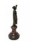 Antique Neoclassical Woman Figure in Bronze on Marble Base, Image 2