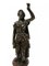 Antike neoklassizistische Frauenfigur aus Bronze auf Marmorsockel 5