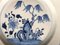 Antiker chinesischer Porzellanteller mit floralem Blau & Weiß 4