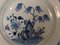 Antiker chinesischer Porzellanteller mit floralem Blau & Weiß 3