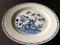 Assiette Antique en Porcelaine avec Motif Floral Bleu et Blanc 12