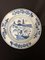 Antique Chinese Plate in Blue and White Porcelain, Image 1