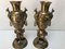 Vases Antiques en Bronze avec Décor Floral et Chimère, Chine, Set de 2 1