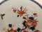 Antique Plate in Porcelain with Red and Blue Floral 8