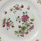 Antique Plate in White Porcelain with Floral Decor, Image 3