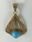 Pendant in Gold with Turquoise Blue Stone, Image 7