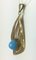 Pendant in Gold with Turquoise Blue Stone 3