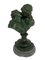 Le Baiser d'Oudon Bust in Bronze with Green Patina 1