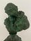 Le Baiser d'Oudon Büste in Bronze mit grüner Patina 7