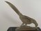 Art Deco Pheasants Bookends in Silver Metal with Marble Carrier, 1930, Set of 2 6