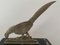 Art Deco Pheasants Bookends in Silver Metal with Marble Carrier, 1930, Set of 2, Image 5