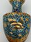 Antike Cloisonne Vasen aus Bronze, 2er Set 11