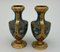 Antique Cloisonne Vases in Bronze, Set of 2 5