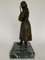 Joan of Arc Statue aus Bronze mit Marmor Schnitzereien 5