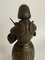 Joan of Arc Statue aus Bronze mit Marmor Schnitzereien 10